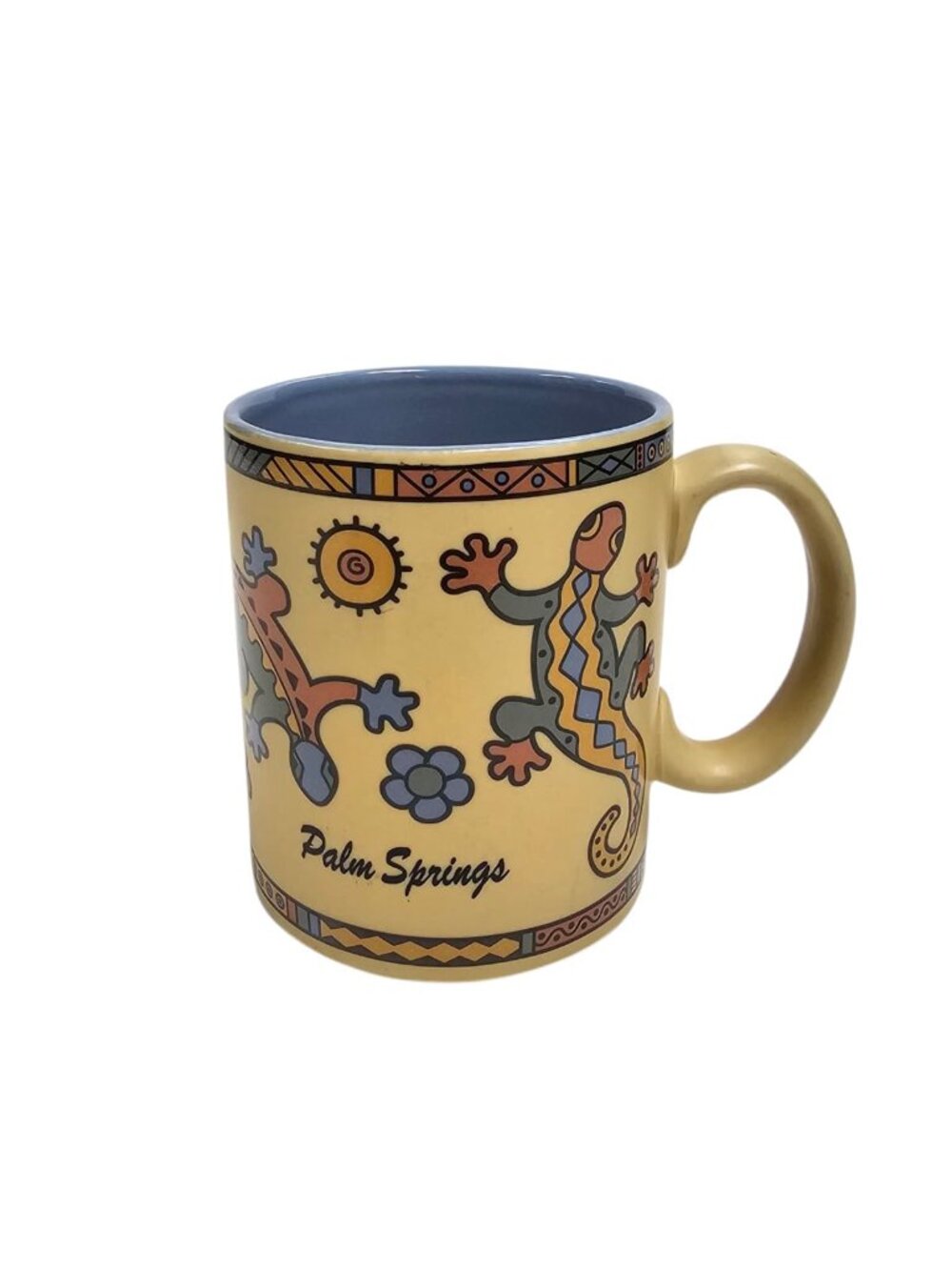 vintage 90s - 00s Palm Springs lizard/gecko ceramic souvenir mug
